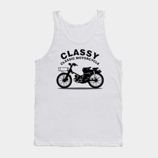 Classy Classic Motorcycle 01-A Tank Top